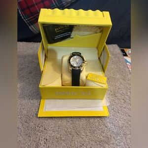 Invicta Gold and Black Angel Women’s Watch